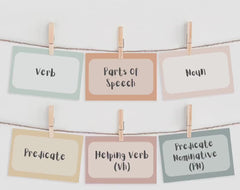 CC Essentials Grammar Flash Cards Parts Of Speech Bingo Cards Classical Conversations Essentials Class Game English Class Review Printable