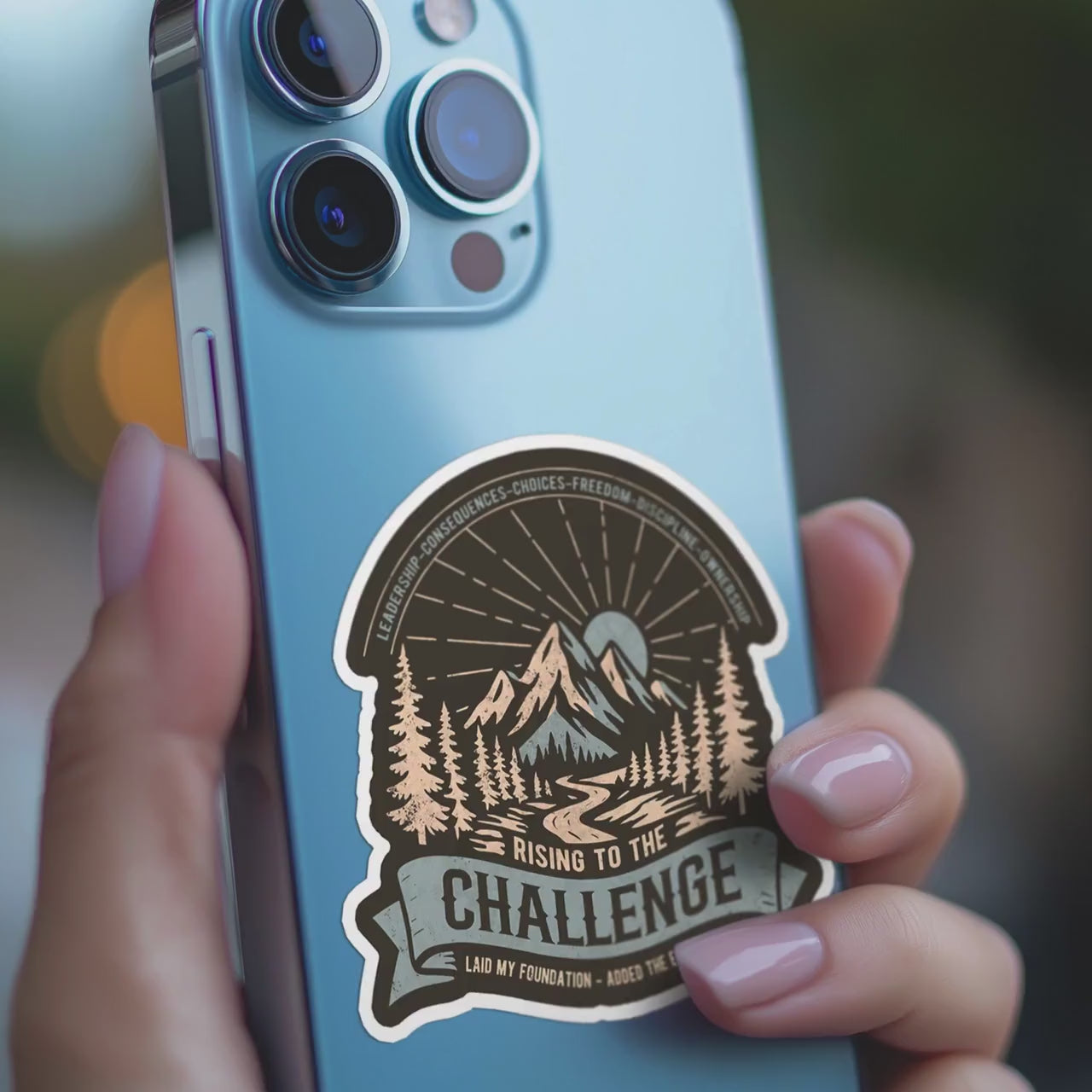 CC Challenge Vinyl Sticker Gift for Classical Conversation Student CC Back to School Gift Rise to the Challenge Decal Sticker CC Class Gift