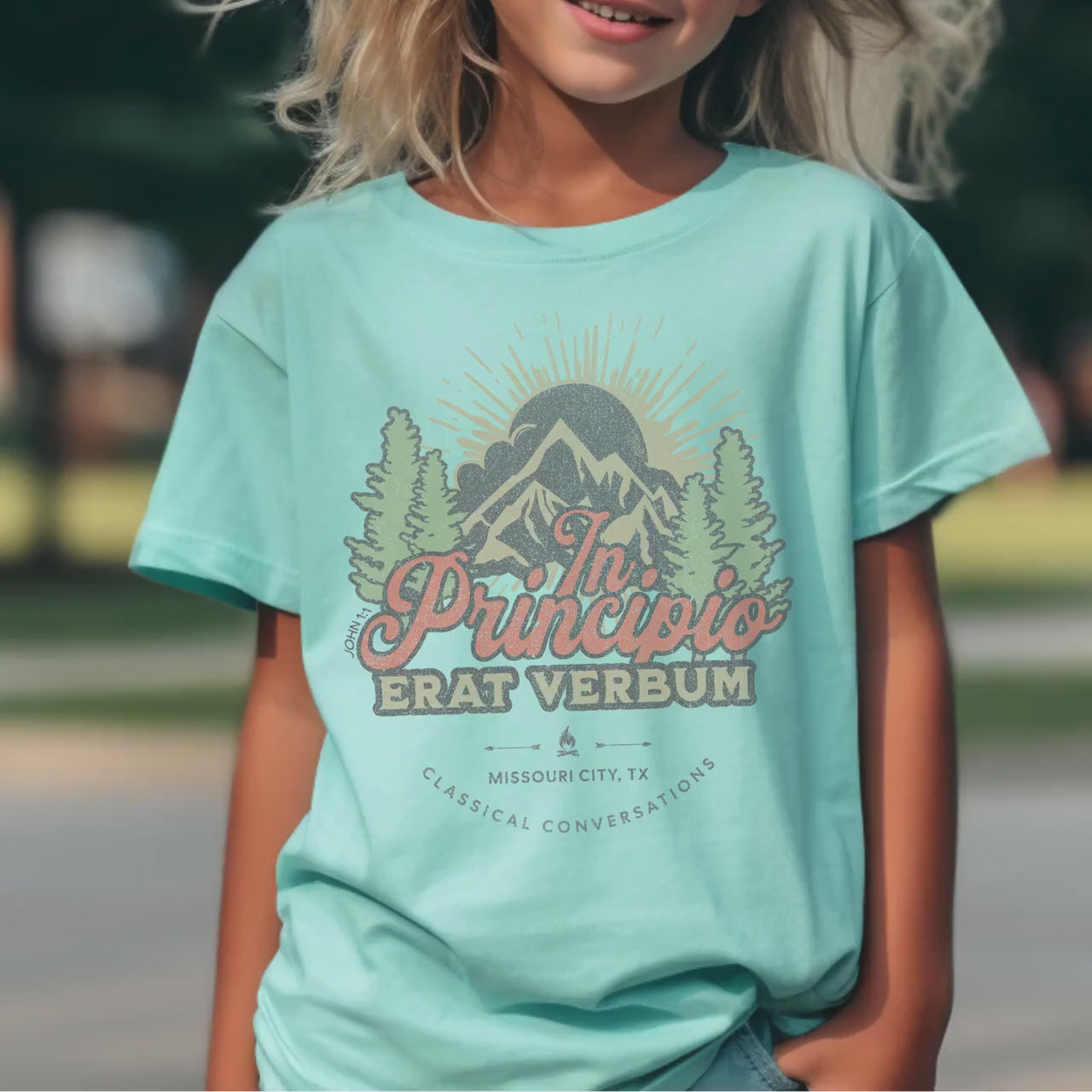 John 1:1 CC Cycle 3 Youth Shirt Personalized Classical Conversations CC Student Gift Home Schooling Kids T-shirt Homeschool  Youth Shirt