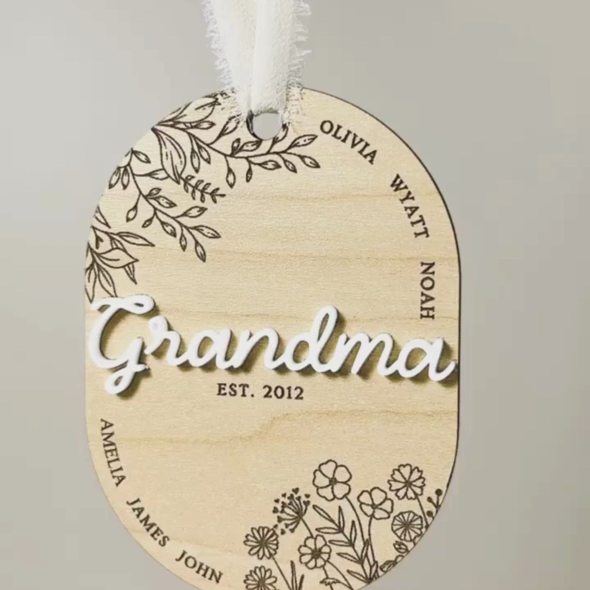 Personalized Grandma Ornament