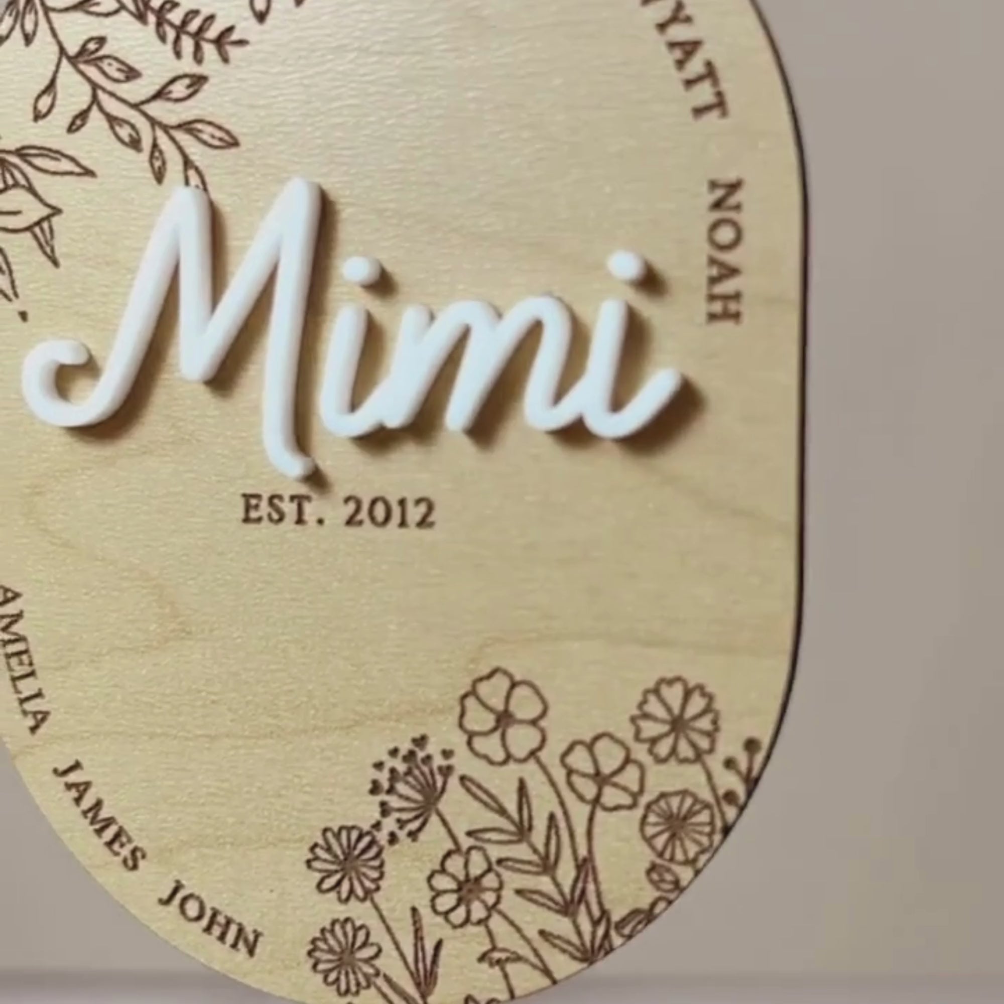 Personalized Mimi Ornament