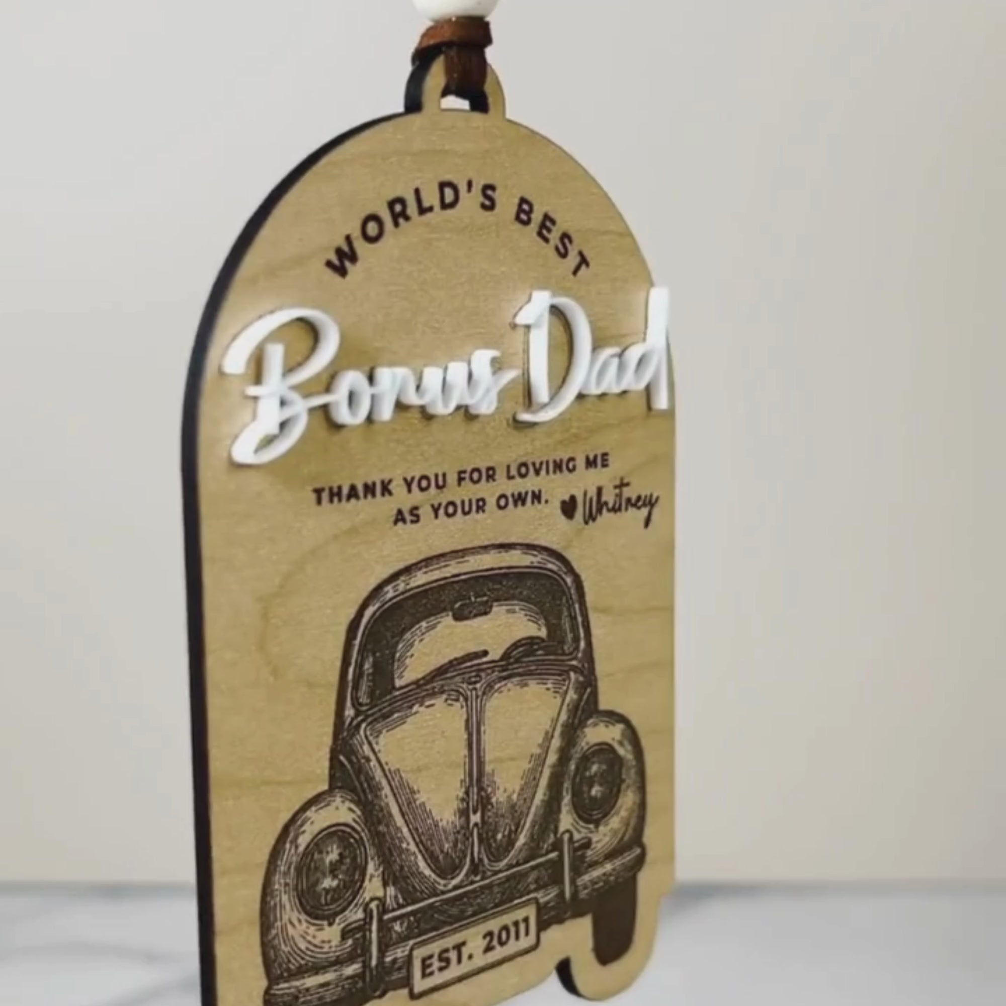 Personalized Bonus Dad Ornament