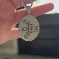 Personalized Papa Keychain Gift for Papa Keyring Fathers Day Gift  New Papa Keyfob Papa Birthday Present Papa Appreciation Engrave Key Chain