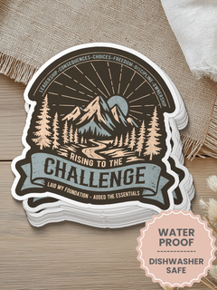CC Challenge Vinyl Sticker Mountain