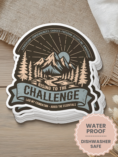 CC Challenge Vinyl Sticker Mountain