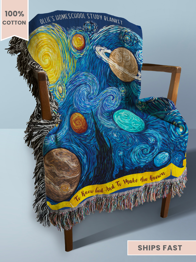 Personalized Van Gogh CC Cycle 2 Woven Blanket